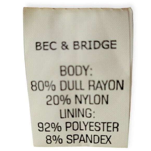 Bec + Bridge Black Laser-Cut Bodycon Minidress size 2 EUC - Picture 8 of 10